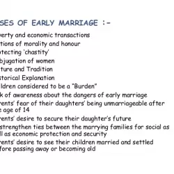 Early Marriage Effect