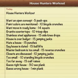House Hunters Workout