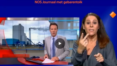 NOS Journaal met gebarentolk