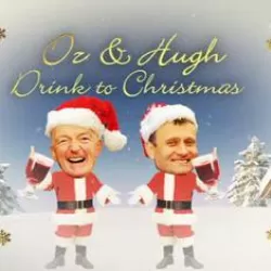 Oz and Hugh Drink to Christmas